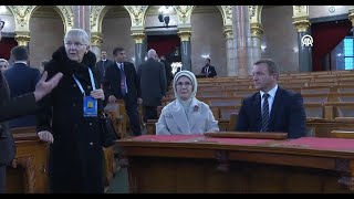 First Lady Emine Erdogan's visit to the Hungarian Parliament Building