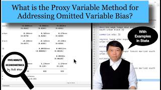 What is the Proxy Variable Method for Omitted Variable Bias? |【Five Minute Econometrics】Topic 82