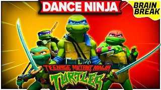 Freeze Dance Brain Break ⚡️Ninja Turtles: Mutant Mayhem ⚡️ Just Dance ⚡️ TMNT Matthew Wood