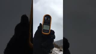 九重⛰鉾立峠は大荒れ☃️…強風降雪の\