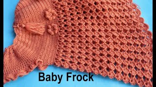 Crochet Baby Frock-Dress video for Beginners /Crochet Sweater/ Baby Dress/ Handmade Frock #dress