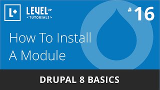 Drupal 8 Basics #16 - How To Install A Module