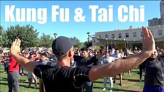 Real KUNG FU & Tai Chi vs 400 People - Martial Arts Class with Jake Mace