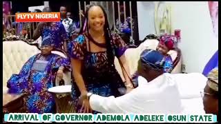 DAVIDO AND HIS FATHER ARRIVE AS ADEMOLA ADELEKE GOVERNOR OF OGUN STATE