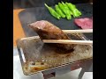 ダイソー100円ミニ鉄板とストーブでミニステーキを焼くだけの動画