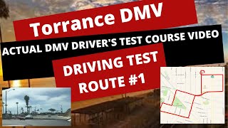 *ACTUAL TEST ROUTE* Torrance CA DMV Behind The Wheel Driver's License Driving Callifornia