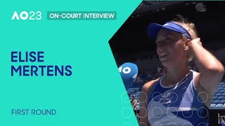 Elise Mertens On-Court Interview | Australian Open 2023 First Round