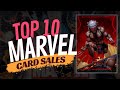 Top 10 Marvel Card Sales - These 2022 Marvel Masterpieces Cards 🤯