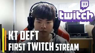 KT Deft first Twitch Stream ft. Rush