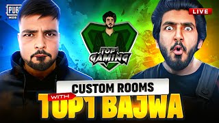 CUSTOM ROOMS WITH TOP1 BAJWA - PUBG LIVE STREAM