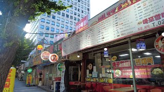 [4K Seoul] 마포 공덕역 오거리, 공덕시장, 족발골목 둘러보기 Gongdeok Station Five-way Intersection, Market, Jokbal Alley.