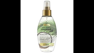 OGX Nourishing+ Coconut Oil Weightless Hydration Oil Mist REVIEW!