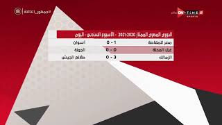 جمهور التالتة - نتائج مباريات الدوري المصري الممتاز 2020 -2021 - الأسبوع السادس - اليوم