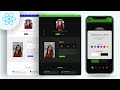 Responsive React JS Portfolio Website with Theme Customization Functionality