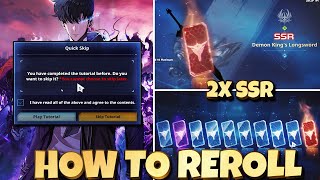 HOW TO REROLL FAST & EASY ON SOLO LEVELING ARISE - Solo Leveling Arise