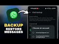 How To Backup and Restore WhatsApp Messages On Android - Step By Step in SECONDS!