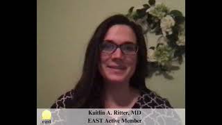 Dr. Kaitlin Ritter on opportunities at EAST no matter your career stage #traumasurgeon