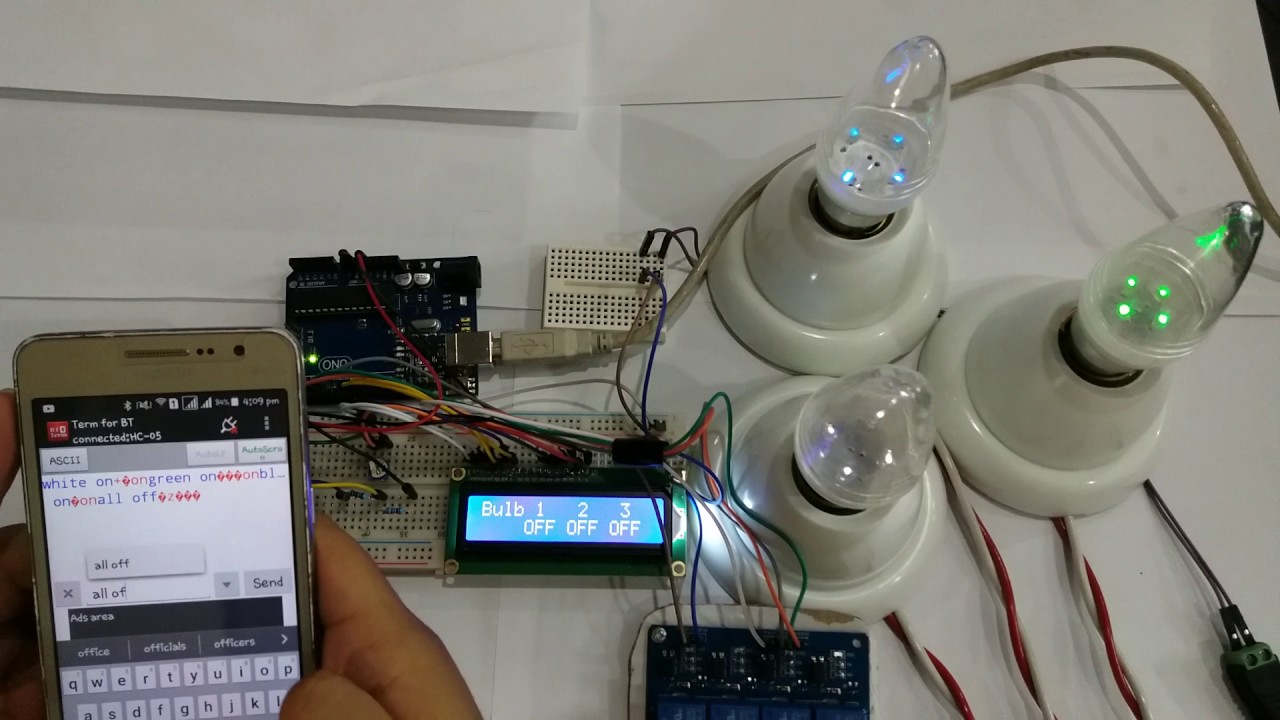 Bluetooth Based Home Automation System Using Arduino - YouTube