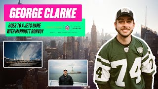 George Clarke goes to a New York Jets game with Marriott Bonvoy 🇺🇸 | NFL UK \u0026 Ireland