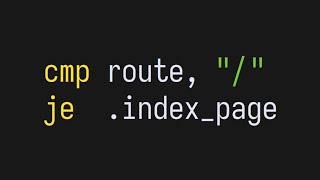 Web in Native Assembly (Linux x86_64)