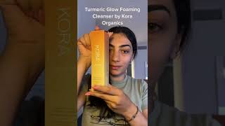 Unboxing @KORAOrganics Turmeric Glow Foaming Cleanser available @Sephora #foamingcleanser #cleanser