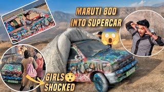 I turned my maruti 🚘 into a mysterious car😱😍 |Public reaction|