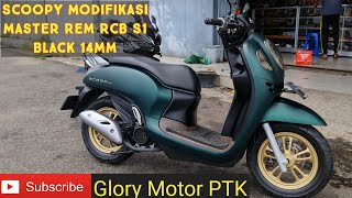 Modifikasi Scoopy Menggunakan Master Rem RCB S1 14mm Black Radial 😁 Auto Ganteng.