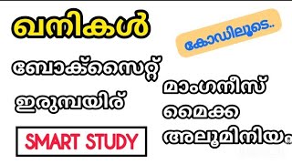 ഖനികൾ (ഇരുമ്പയിര്,മാംഗനീസ് ബോക്സൈറ്റ്,മൈക്ക, അലൂമിനിയം )