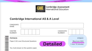 9702/M/J/21/2024 | Physics P2 | A Level | CAIE