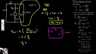 First Order Transient Circuits : Circuit Analysis