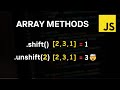JavaScript Array Methods: shift() and unshift() Explained