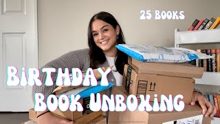 Birthday Book Unboxing 📚💓 || 25 Book Haul from Amazon and Indigo