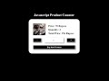 Product Counter In JavaScript With Source Code | Source Code & Projects
