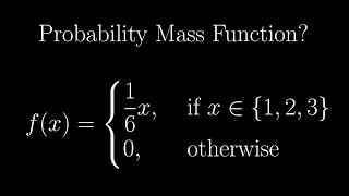 Stat & Prob | Probability mass function of a discrete random variable Part 1