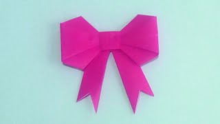 Como fazer Laço de Papel 🎀 Origami