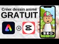 Créer un DESSIN ANIMÉ viral GRATUIT :  tuto Adobe Express