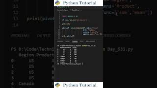 Creating Pivot Tables With Pandas | Python Tutorial
