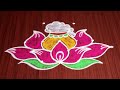 easy sankranthi muggulu🌹5x3 dots pongal 2023 kolam🌹sankranthi rangoli🌹pongal pot rangoli designs