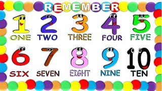Numbers in English 1 to 10 for Children NEW!, Numeros en Ingles 1 al 10 para Niños NUEVO!