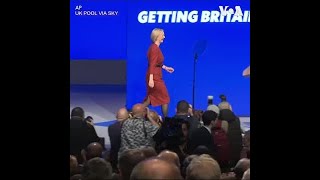 英国首相特拉斯发表首次保守党会议演讲