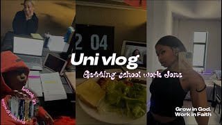 Uni vlog💻  𐦍༘⋆ | all nighters, completing assignments, bible study, shopping,