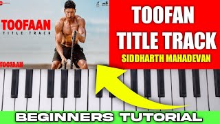 Toofan Title Track | Easy Piano Tutorial | Piano Tutorial for Beginners #shorts