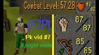Knight owls super low hp (F2P) pk vid #7