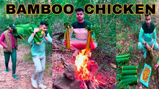 ବାଉଁଶ ରେ କୁକୁଡ଼ା ମାଂସ ପୋଡା || HEALTHY TRADITIONAL BAMBOO CHICKEN || DEV_RAYASINGH