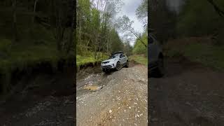 Land Rover doing what it’s designed to do, Bastard Lane, Wales