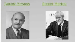 TEORI FUNGSIONALISME STRUKTURAL - TALCOTT PARSONS DAN ROBERT K. MERTON