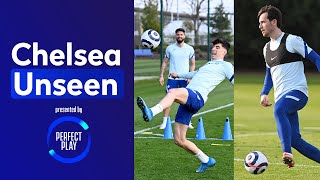 Chilwell finds top bins ⚽️🗑 football tennis against the coaches! 😂 | Chelsea Unseen