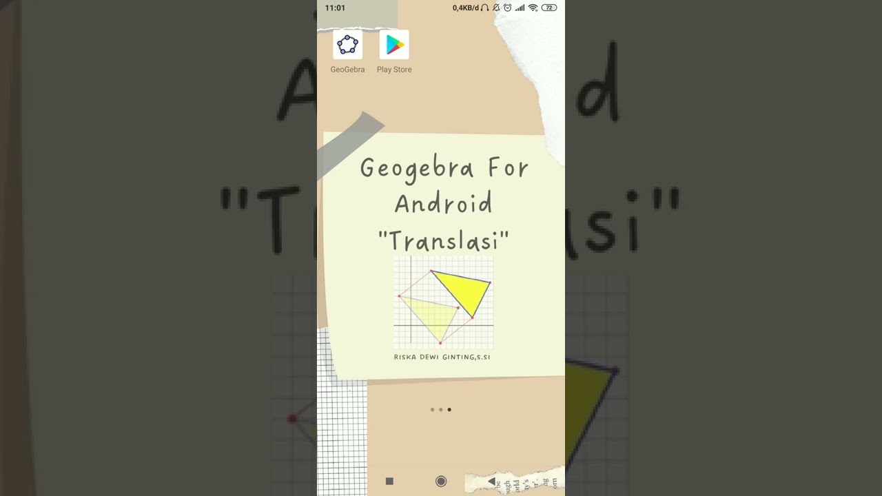 Aplikasi Geogebra Pada Android Dalam Pembelajaran Transformasi Geometri ...