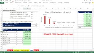 Excel Magic Trick 1209: BINOM.DIST.RANGE Function for Calculating Binomial Probabilities