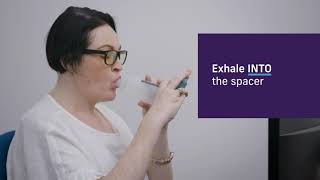 Asthma Australia - How to use a spacer and puffer - 4 breath technique